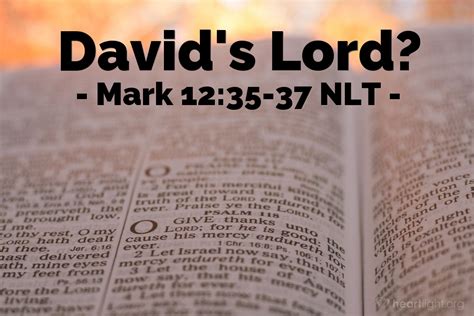 What is the meaning of Mark 12:35-37? - SalvationCall