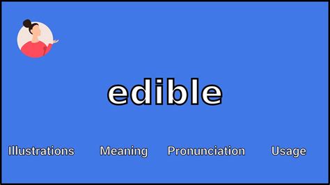 What is the meaning of edible. Things To Know About What is the meaning of edible. 