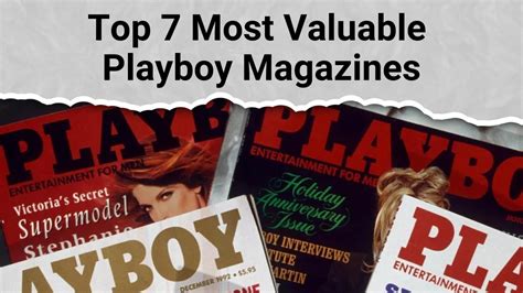 What is the most expensive playboy magazine. Apr 11, 2024 · The Most Expensive Playboy Issue with Marilyn Monroe Cover sold at auction for $2,700 in 2009. An autographed copy of the first Playboy Magazine by Hugh Hefner was sold for $5,120 in an auction. Some Playboy collectors are willing to pay up to $3,000 for the October 1971 edition, featuring Darine Stern. 