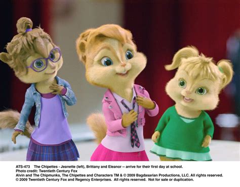 What is the name of Alvin and the chipmunks girlfriends?