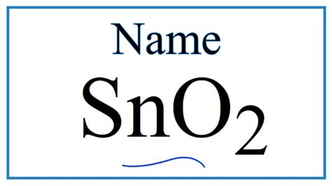 What is the name of sno2. - Ics 700 study guide and answers.