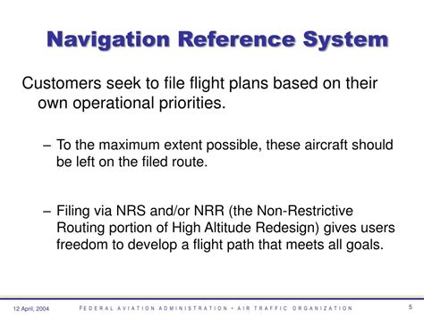 What is the navigation reference system