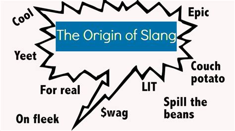 What is the origin of the slang term