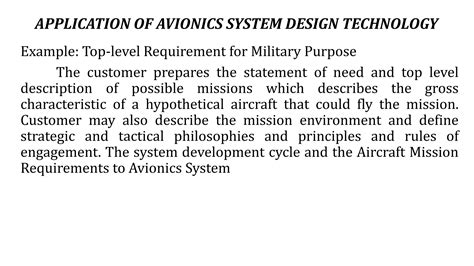 What is the purpose of avionics