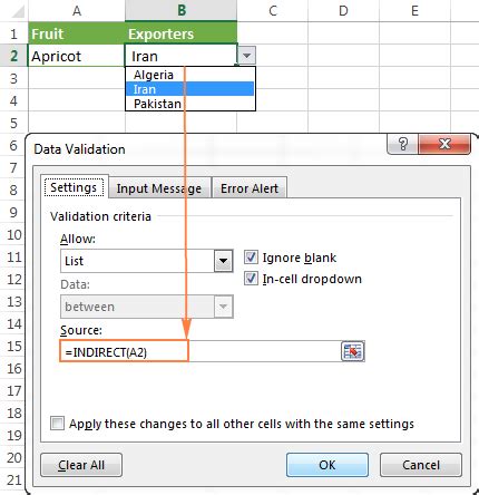 What is the purpose of data validation in excel.  Explanation: the INDIRECT...