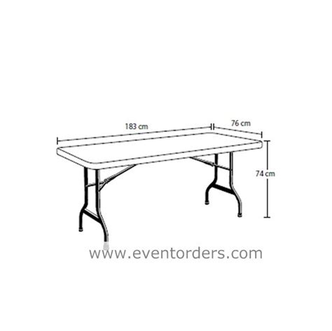 What is the standard size of a trestle table? - Displays 2 Go