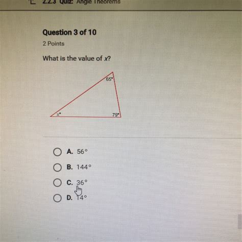 What is the value of x? 6 7 8 9 - Brainly.com