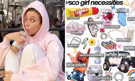 VSCO girls often complete the look, which requires minimal makeup, by accessorising with scrunchie hair ties, puka shell necklaces, Hydroflask water bottles, and either Crocs, White vans or .... 