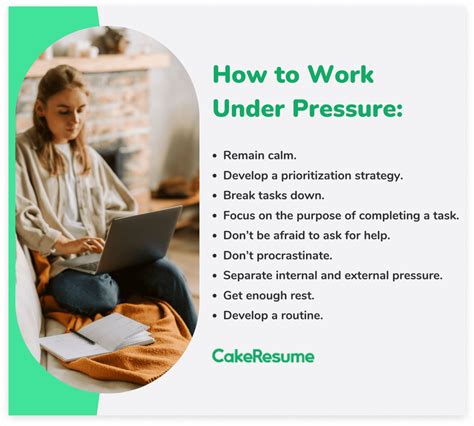 What is working under pressure