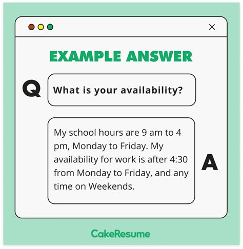 What is your availability? (+10 Examples) - MockQuestions