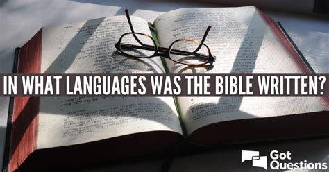 What language was the holy bible originally written in. Feb 22, 2021 ... That God has chosen to reveal himself to human beings in human language. ... Holy Spirit.” So, the question “Who wrote ... Moses wrote the first ... 