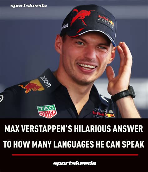 What languages does Max Verstappen speak