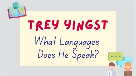 What languages does trey yingst speak. Trey Yingst's parents have been instrumental in his success, and they continue to be a source of support and guidance for him. American. The fact that Trey Yingst's father is American is a significant component of Trey Yingst's parents' nationality. It means that Trey Yingst has American citizenship, and it also reflects his father's cultural ... 