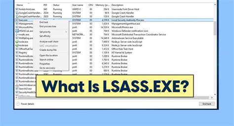 What lsass exe Is How It Affects Your Computer