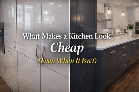 What makes a kitchen look cheap