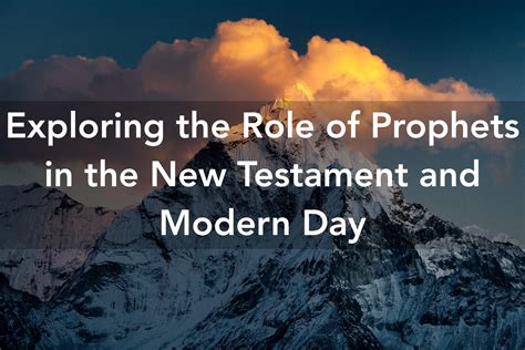What makes a modern day prophet.  Dive into Scripture to understand what it m...