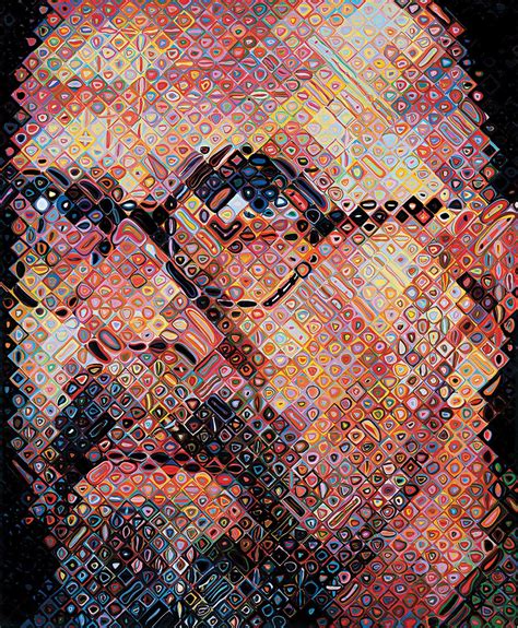What media did chuck close use