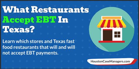 What restaurants accept ebt in texas. Taco Bell is a fast food restaurant chain. KFC. Domino’s Pizza is a chain of pizza restaurants. Jack in the Box is a video game. Rally’s. Denny’s. Similarly, What fast food in Texas accepts food stamps? Fast food businesses such as Burger King, McDonald’s, KFC, Taco Bell, and Carl’s Jr accept EBT, but not the fast food franchises in ... 