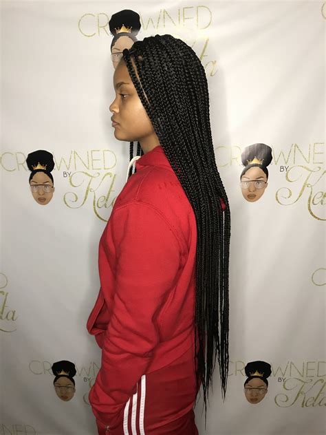 What scarf can I use for waist length box braids? : r/Naturalhair