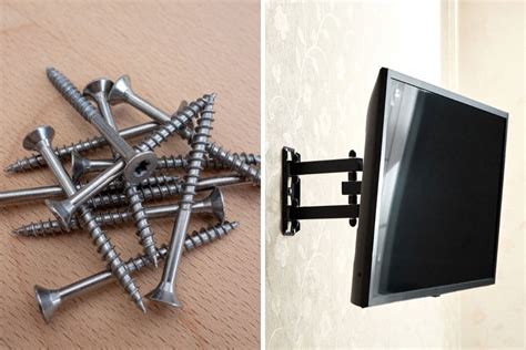 What screws to affix TV mount to wooden stud …