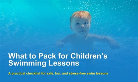 What should I pack for swimming lessons