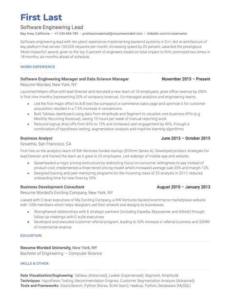 What should go first on a resume