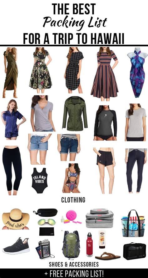 What should i pack for hawaii