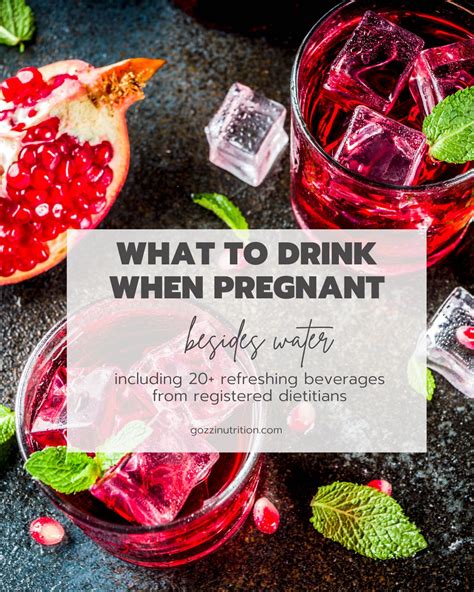 What should you drink when pregnant