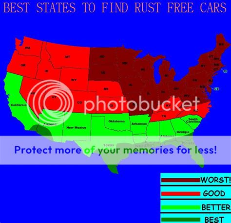 What states have rust free cars? - Auto Blog Garage