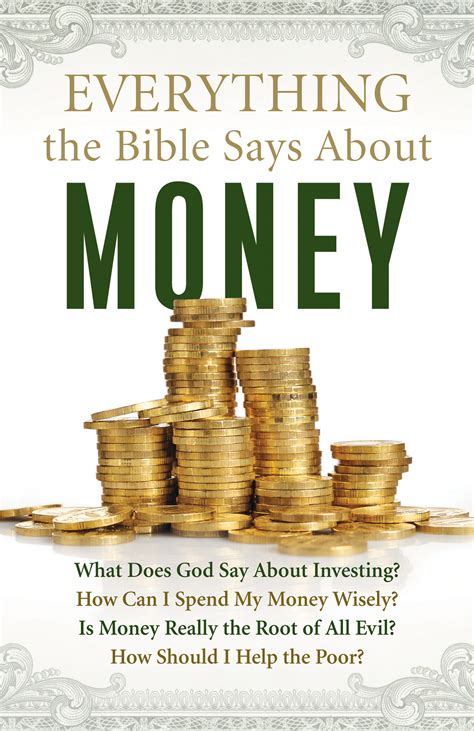 What the bible says about money. This article summarizes what the Bible says about money, wealth, riches and poverty. The Bible Does not Promise Wealth. There is no promise in the Bible that being a Christian … 