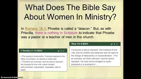 What the bible says about women. Bible verses related to Gender Roles from the King James Version (KJV) by Relevance. Galatians 3:28 - There is neither Jew nor Greek, there is neither bond nor free, there is neither male nor female: for ye are all one in Christ Jesus. 1 Timothy 2:12 - But I suffer not a woman to teach, nor to usurp authority over the man, but to be in silence. 