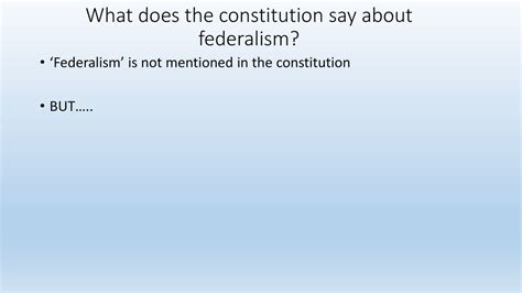 What the constitution says about federalism? - Mvorganizing.org