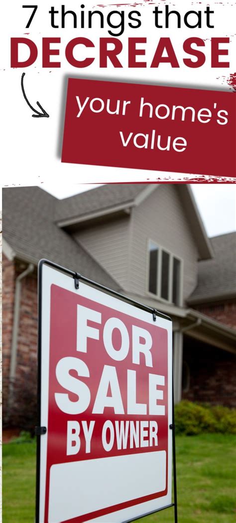 What things decrease home value