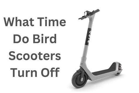 What time do bird scooters turn off. Things To Know About What time do bird scooters turn off. 