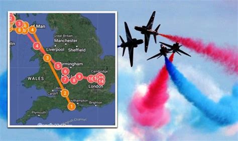 Hatfield, South Yorkshire flypast – 12.30 to 1.20pm Marbury, Cheshire flypast – 1.05 to 1.50pm Hardwick Hall, Hucknall, Derbyshire flypast – 1.25 to 2.15pm. 