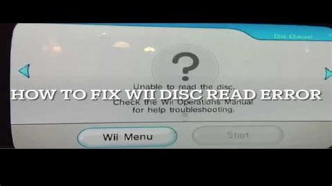 What to Do If Your Wii Is Unable to Read a Disc