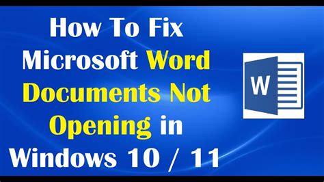 What to Do When Microsoft Word Won’t Open on Windows Vegadocs