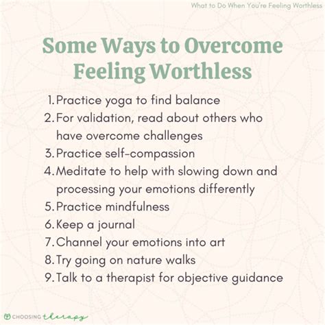 What to Do When You’re Feeling Worthless - Choosing Therapy