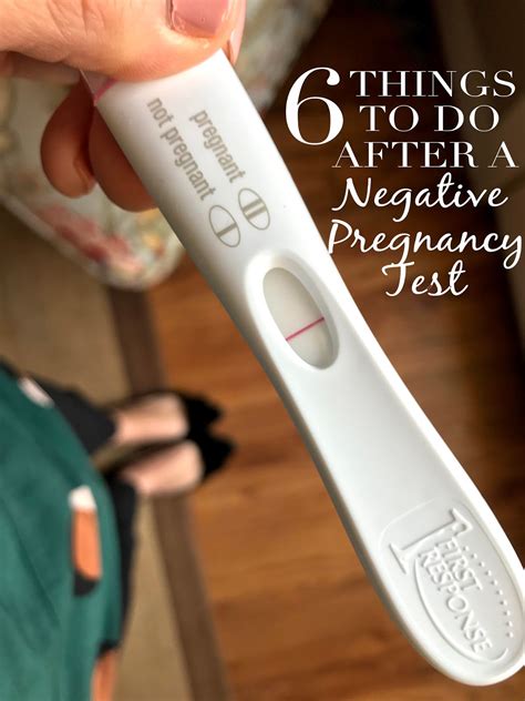 What to Do When You Get a Negative Pregnancy Test