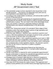 What to Know for the AP Government Unit 2 Exam