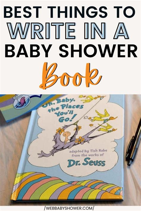 What to Write in a Baby Shower Book 50+ Inscription Ideas for.