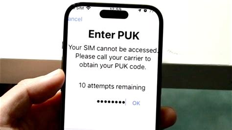 What to do when puk is blocked