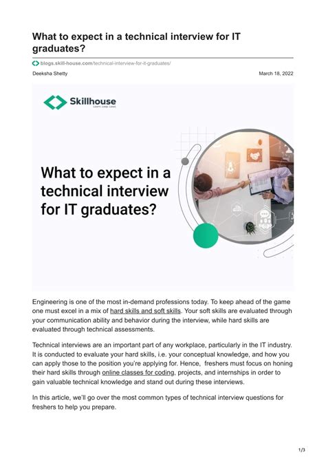 What to expect in a technical interview