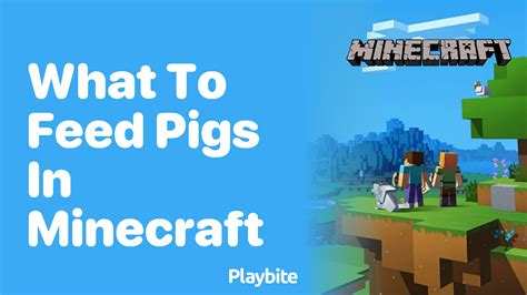 What to feed a pig in minecraft
