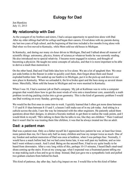 What to include in a eulogy speech