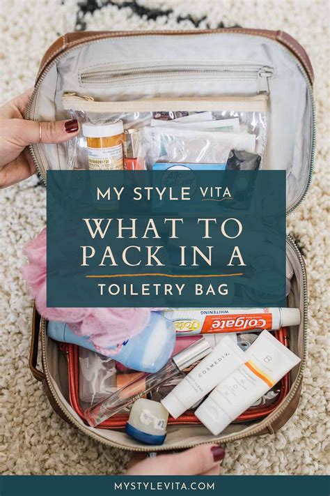 What to pack in a toiletry bag