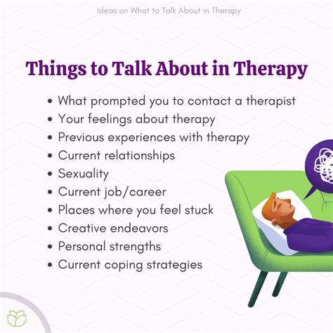 What to talk about in therapy. 1. Your Childhood. Your childhood is one of the most common things people think about when they think about what to talk about in therapy. And it’s true, many … 