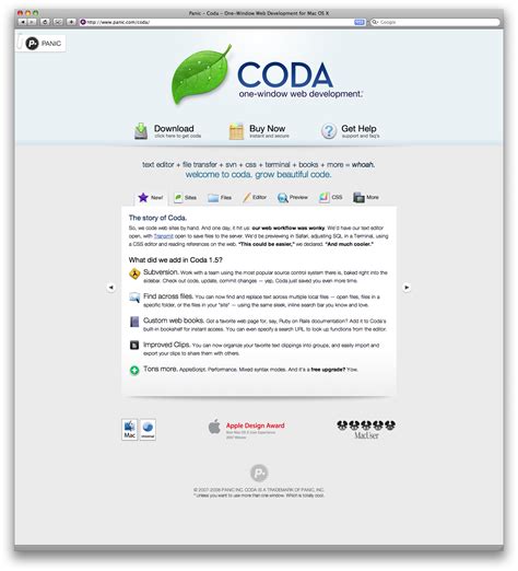 What to use Coda web site