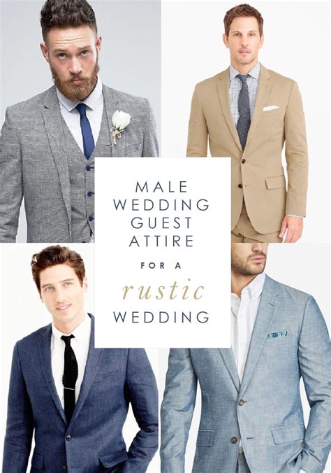 What to wear to a wedding as a guest male. Take a look at the invitation and read the dress code. Be respectful of the bride and groom’s wishes as well as the venue. If you are getting married at a church or synagogue as opposed to a wedding chapel, you may be asked to cover up more. Also, do take the seasons and heat into consideration – Las Vegas gets hot! 