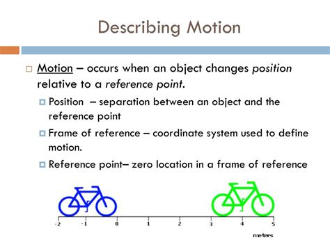 What two things must you know to describe the motion of an …